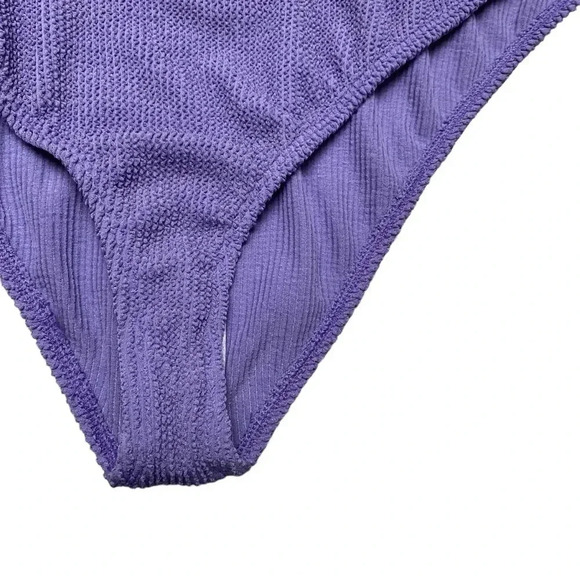 Good American Always Fits Good Waist Cheeky Bikini Bottoms Lilac Mist Purple NWT - Picture 5 of 12